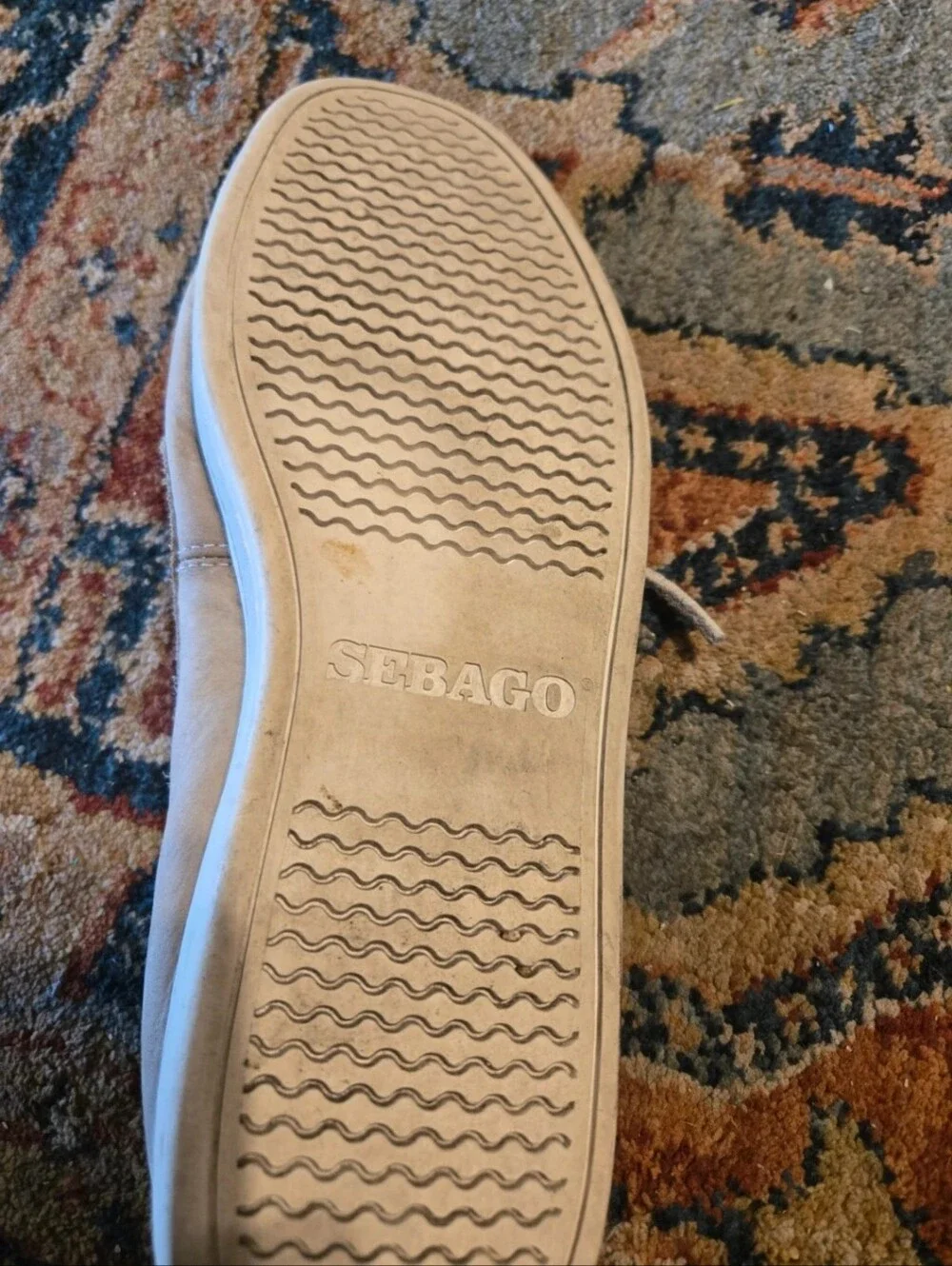 Sperry Men's Light Beige Canvas Boat Shoes
